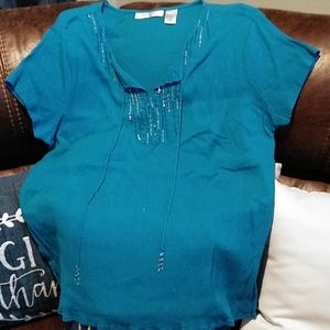Turquoise blouse